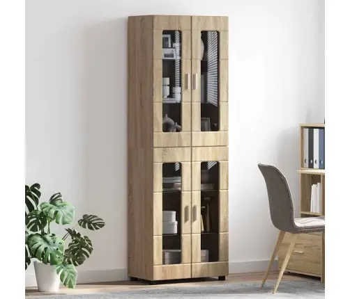 Augstais Skapītis Ar Plauktu Sonoma Ozols 60 X 35 X 182 Cm Vidaxl