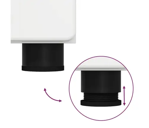 Augstais Skapītis Augsta Spīduma Baltā Krāsa 60 X 35 X 182 Cm Vidaxl