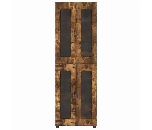 Augstais Skapītis Ar Plauktu Dūmaka Ozols 60 X 35 X 182 Cm Vidaxl