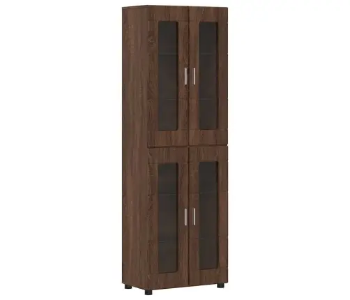 Augstais Skapītis Ar Plauktu Brūns Ozols 60 X 35 X 182 Cm Vidaxl