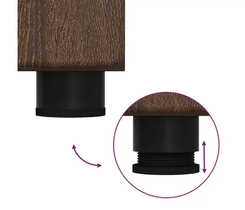 Augstais Skapītis Ar Plauktu Brūns Ozols 60 X 35 X 182 Cm Vidaxl