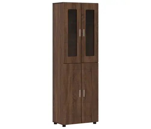 Augstais Skapītis Ar Plauktu Brūns Ozols 60 X 35 X 182 Cm Vidaxl