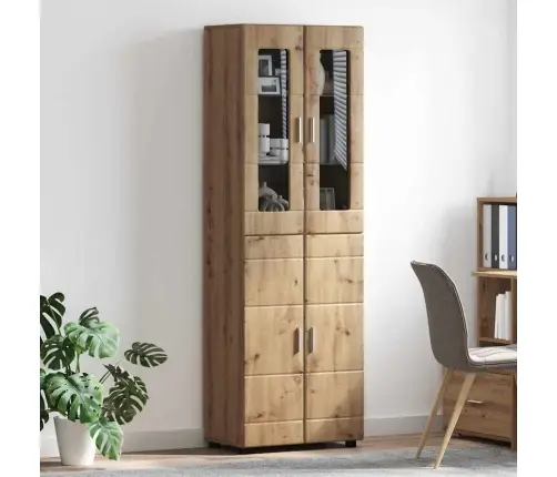 Augstais Skapītis Ar Plauktu Artisānā Ozols 60 X 35 X 182 Cm Vidaxl