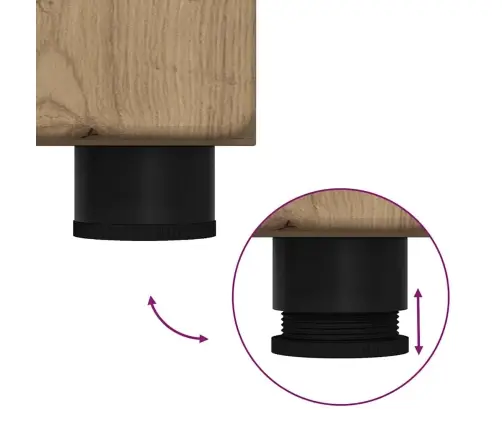 Augstais Skapītis Ar Plauktu Artisānā Ozols 60 X 35 X 182 Cm Vidaxl