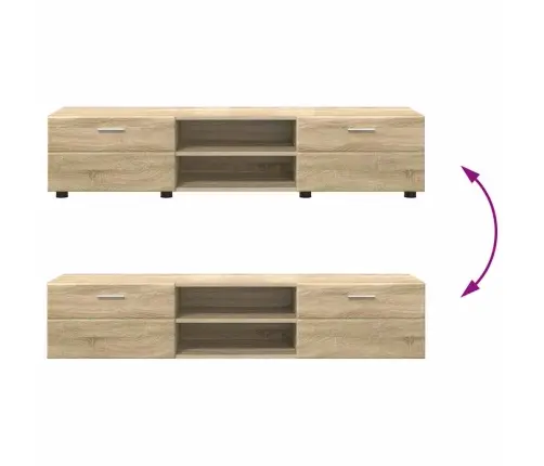 Tv Skapīšu Komplekts Ar Plauktu Sonoma Ozols Inženierijas Koks Vidaxl