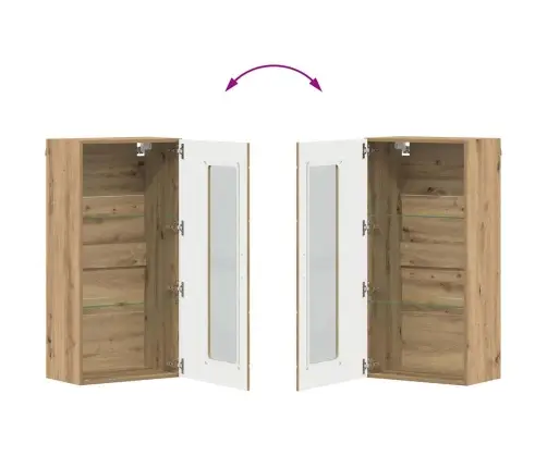 Tv Skapīšu Komplekts Ar Durvīm Artisānā Ozols Inženierijas Koks Vidaxl