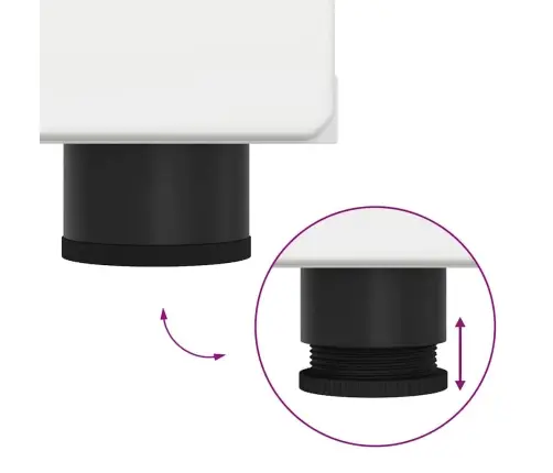 Tv Spintelių Komplektas Su Stalčių Balta Apdirbta Mediena