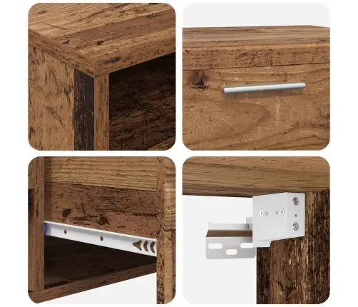 Tv Skapīšu Komplekts Ar Atvilktni Vecs Koks Inženierijas Koks Vidaxl