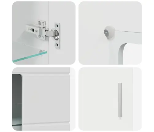 Tv Skapīšu Komplekts Ar Atvilktni Balts Inženierijas Koks Vidaxl