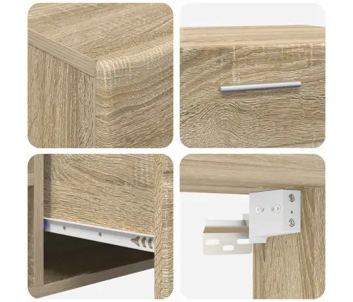 Tv Skapīšu Komplekts Ar Plauktu Sonoma Ozols Inženierijas Koks Vidaxl