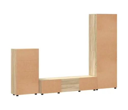 Tv Skapīšu Komplekts Ar Plauktu Sonoma Ozols Inženierijas Koks Vidaxl