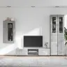 Tv Skapīšu Komplekts Ar Plauktu Betona Pelēks Inženierijas Koks Vidaxl