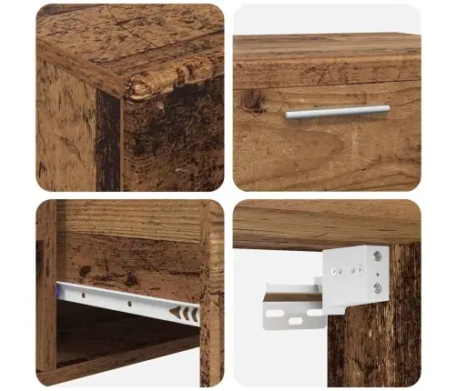 Tv Skapīšu Komplekts Ar Atvilktni Vecs Koks Inženierijas Koks Vidaxl