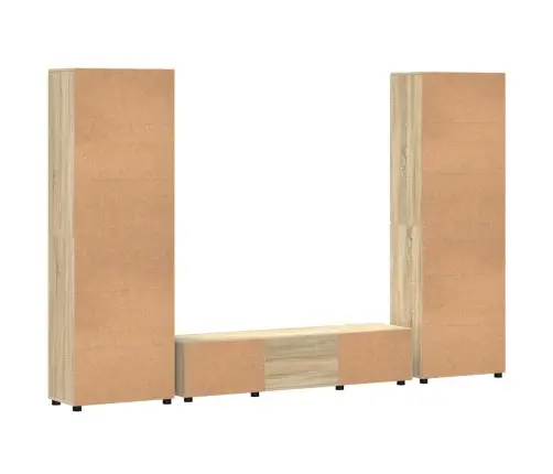 Tv Skapīšu Komplekts Ar Plauktu Sonoma Ozols Inženierijas Koks Vidaxl