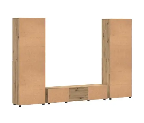 Tv Spintelių Komplektas Amatininkų Ąžuolas Apdirbta Mediena