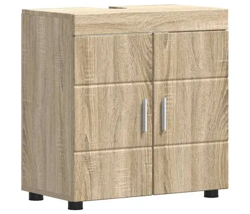 Vannas Istabas Mēbeļu Komplekts Ar Plauktu Tulum Sonoma Ozols Vidaxl