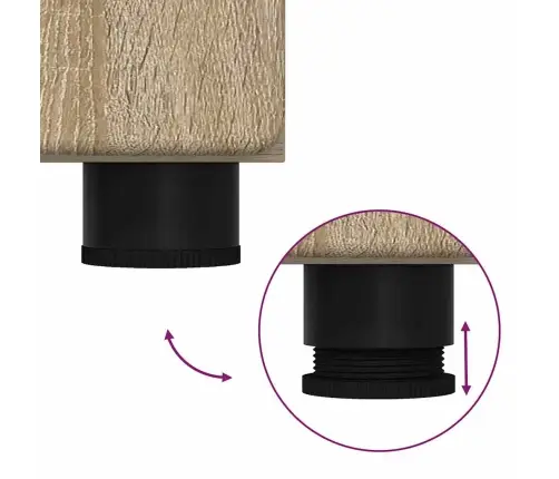 Vannas Istabas Mēbeļu Komplekts Ar Plauktu Tulum Sonoma Ozols Vidaxl