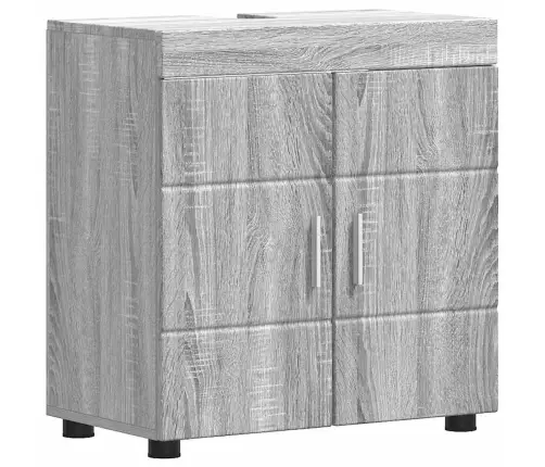 Vonios Baldų Rinkinys Tulum Pilkas Sonoma Apdirbta Mediena