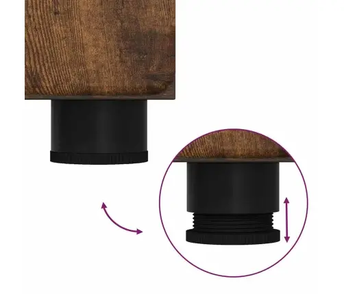 Vannas Istabas Mēbeļu Komplekts Ar Atvilktni Tulum Dūmaka Ozols Vidaxl