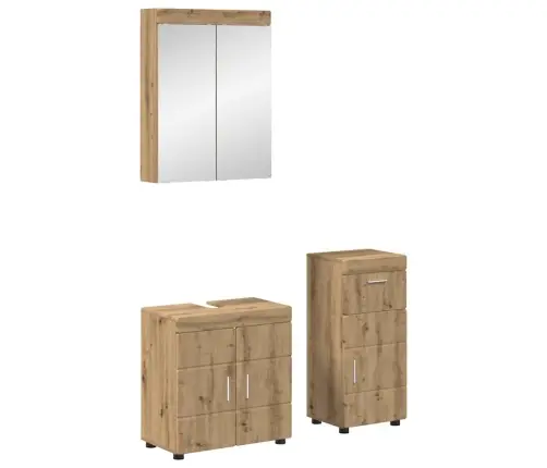 Vannas Istabas Mēbeļu Komplekts Ar Plauktu Tulum Artisānā Ozols Vidaxl