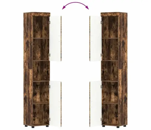 Vonios Baldų Rinkinys Tulum Rūkyta Ąžuolas Apdirbta Mediena