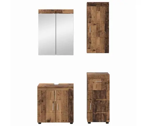 Vonios Baldų Rinkinys Tulum Senas Medis Apdirbta Mediena