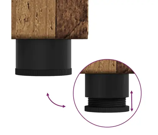 Vonios Baldų Rinkinys Tulum Senas Medis Apdirbta Mediena