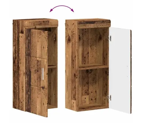 Vonios Baldų Rinkinys Tulum Senas Medis Apdirbta Mediena