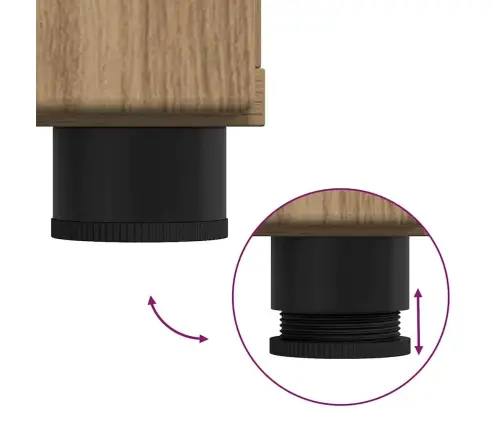 Vannas Istabas Mēbeļu Komplekts Ar Plauktu Tulum Artisānā Ozols Vidaxl