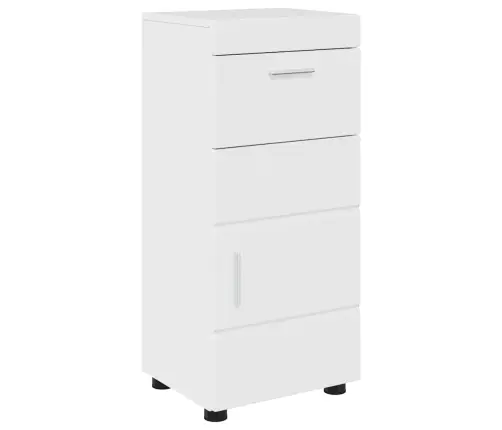 Vannitoa Mööbleset Uksega Tulum Kergelt Läikiv Valge Tehispuit