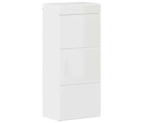 Vannitoa Mööbleset Uksega Tulum Kergelt Läikiv Valge Tehispuit