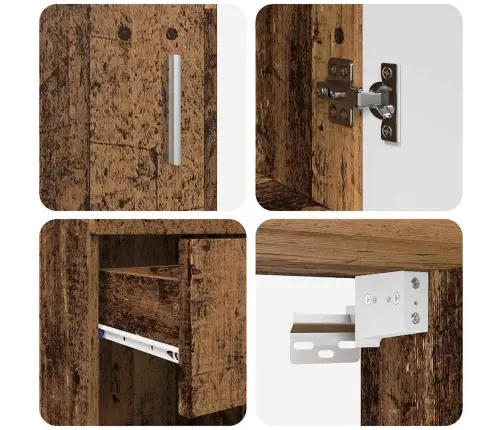 Vannas Istabas Mēbeļu Komplekts Ar Atvilktni Tulum Vecs Koks Vidaxl