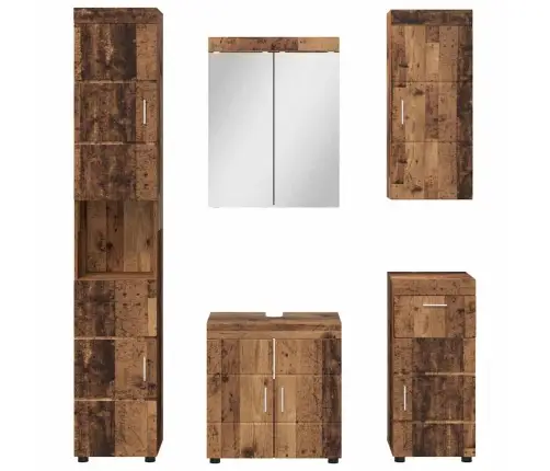 Vannas Istabas Mēbeļu Komplekts Ar Atvilktni Tulum Vecs Koks Vidaxl