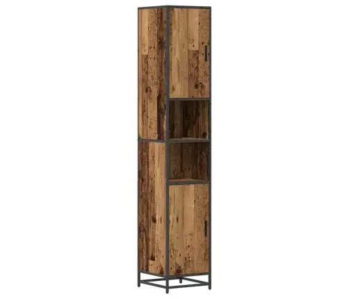 Vannitoa Kapp Riiuliga Vana Puit 35 X 37.5 X 188.5 Cm Tehispuit