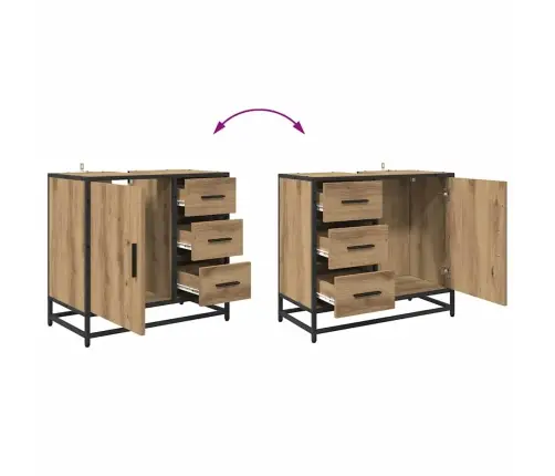 Vannas Istabas Mēbeļu Komplekts Ar Durvīm 2 Pcs Amatnieku Ozola Vidaxl