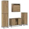 Vannas Istabas Mēbeļu Komplekts Ar Durvīm 4 Pcs Amatnieku Ozola Vidaxl Vannas Istabas Mēbeļu Komplekts Ar Durvīm 4 Pcs Amatnieku Ozola Vidaxl
