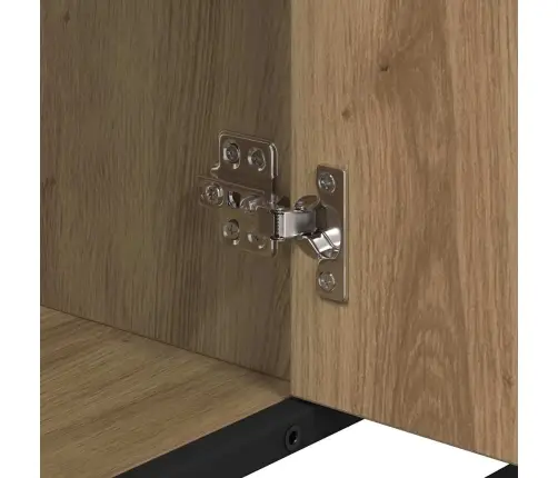 Vannas Istabas Mēbeļu Komplekts Ar Durvīm 4 Pcs Amatnieku Ozola Vidaxl