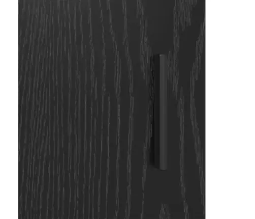 Vannas Istabas Mēbeļu Komplekts Ar Durvīm 2 Pcs Melns Ozols Vidaxl