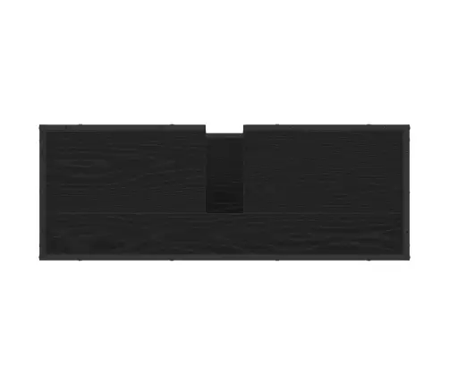 Vannas Istabas Mēbeļu Komplekts Ar Durvīm 2 Pcs Melns Ozols Vidaxl