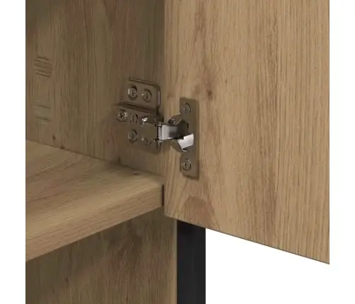 Vannas Istabas Mēbeļu Komplekts Ar Plauktu 3 Pcs Artisānā Ozols Vidaxl