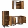 Vannitoa Mööbleset 3 Pcs Vana Puit 90 X 33 X 60 Cm Tehispuit Vannitoa Mööbleset 3 Pcs Vana Puit 90 X 33 X 60 Cm Tehispuit