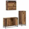 Vannitoa Mööbleset 3 Pcs Vana Puit 90 X 33 X 60 Cm Tehispuit Vannitoa Mööbleset 3 Pcs Vana Puit 90 X 33 X 60 Cm Tehispuit