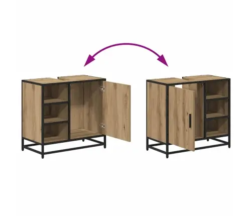 Vannas Istabas Mēbeļu Komplekts Ar Durvīm 3 Pcs Amatnieku Ozola Vidaxl Vannas Istabas Mēbeļu Komplekts Ar Durvīm 3 Pcs Amatnieku Ozola Vidaxl