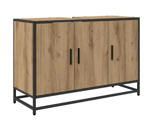 Vannas Istabas Mēbeļu Komplekts Ar Durvīm 3 Pcs Amatnieku Ozola Vidaxl