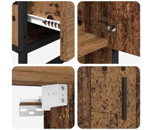 Vannas Istabas Mēbeļu Komplekts Ar Atvilktni 3 Pcs Vecs Koks Vidaxl