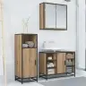 Vannas Istabas Mēbeļu Komplekts Ar Durvīm 3 Pcs Amatnieku Ozola Vidaxl