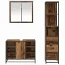 Vannitoa Mööbleset 3 Pcs Vana Puit 80 X 33 X 60 Cm Tehispuit Vannitoa Mööbleset 3 Pcs Vana Puit 80 X 33 X 60 Cm Tehispuit