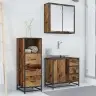 Vannas Istabas Mēbeļu Komplekts Ar Atvilktni 3 Pcs Vecs Koks Vidaxl