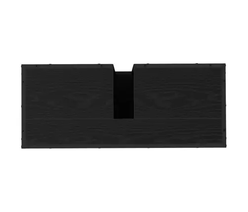 Vannas Istabas Mēbeļu Komplekts Ar Durvīm 2 Pcs Melns Ozols Vidaxl