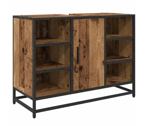 Vannas Istabas Mēbeļu Komplekts Ar Plauktu 3 Pcs Vecs Koks Vidaxl